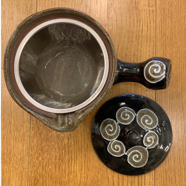 【波佐見焼】【福昭】【うず】【平急須】青　280cc