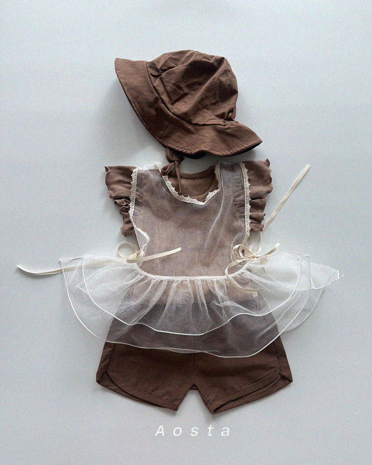 【取寄/韓国直送】Aosta 26/SM レースシンプルベスト｜夏服｜韓国子供服