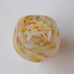 オレンジイエローマーブルの花瓶