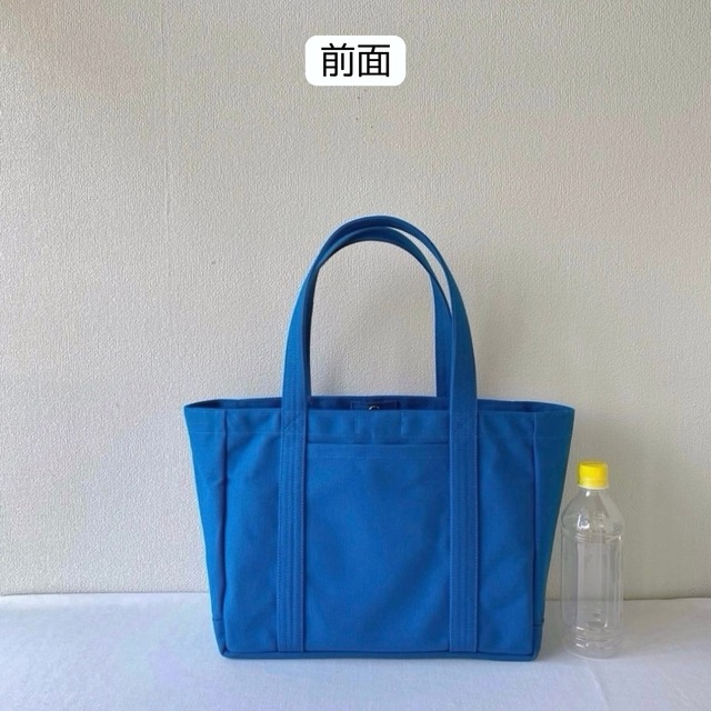 【全5色】「軽いボックストート」通勤サイズ／倉敷帆布 8号帆布【受注制作】
