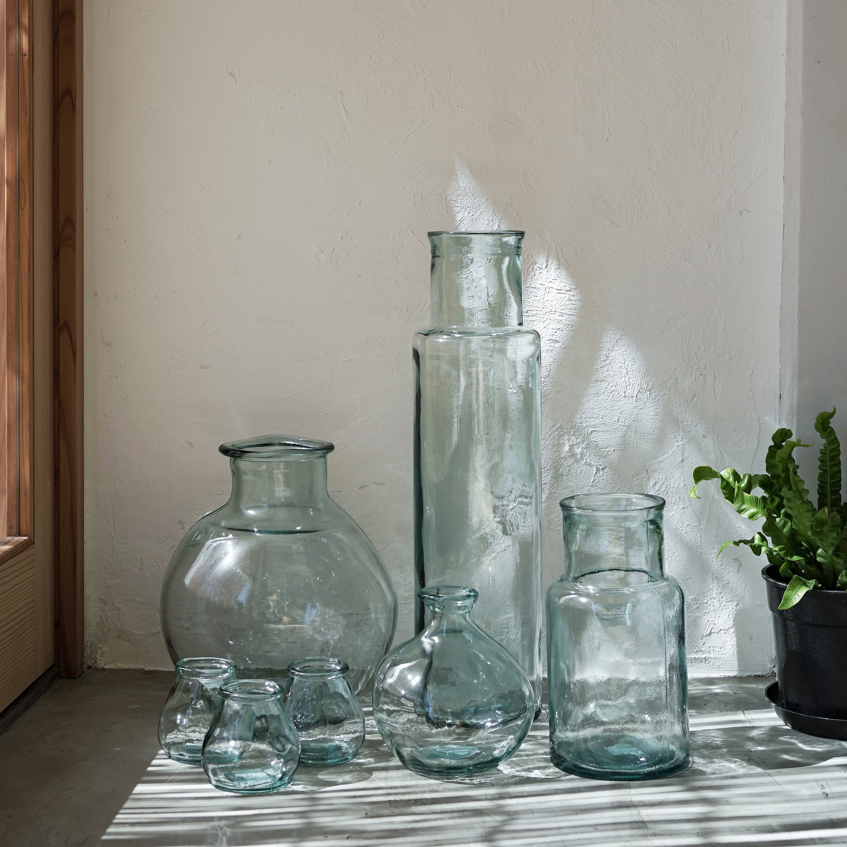 VALENCIA RECYCLE GLASS リ サイクルガラス フラワーベ ース DIECISEIS