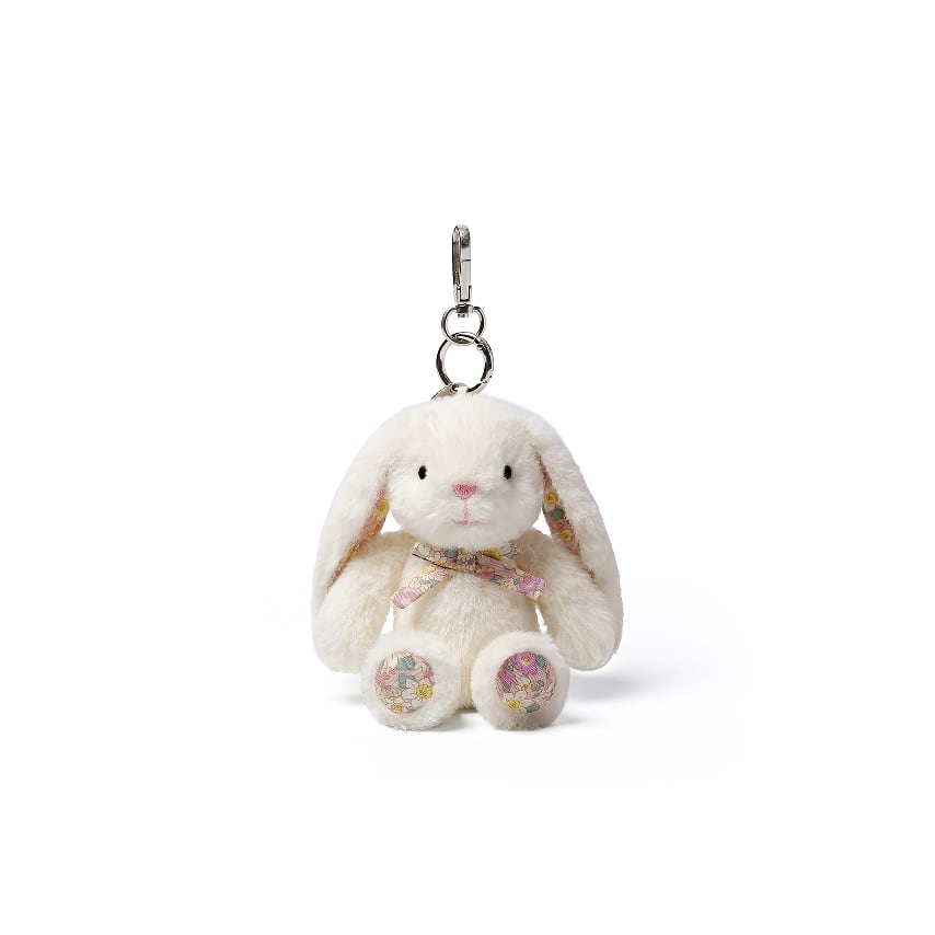 Cream Bunny Bag Charm_MC600084B