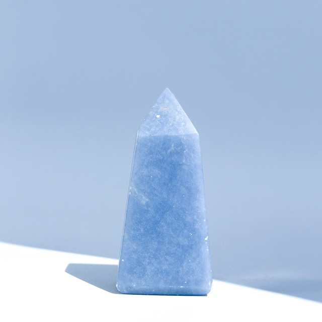エンジェライト タワー 71◇ Angelite ◇天然石・鉱物・パワーストーン・インテリア