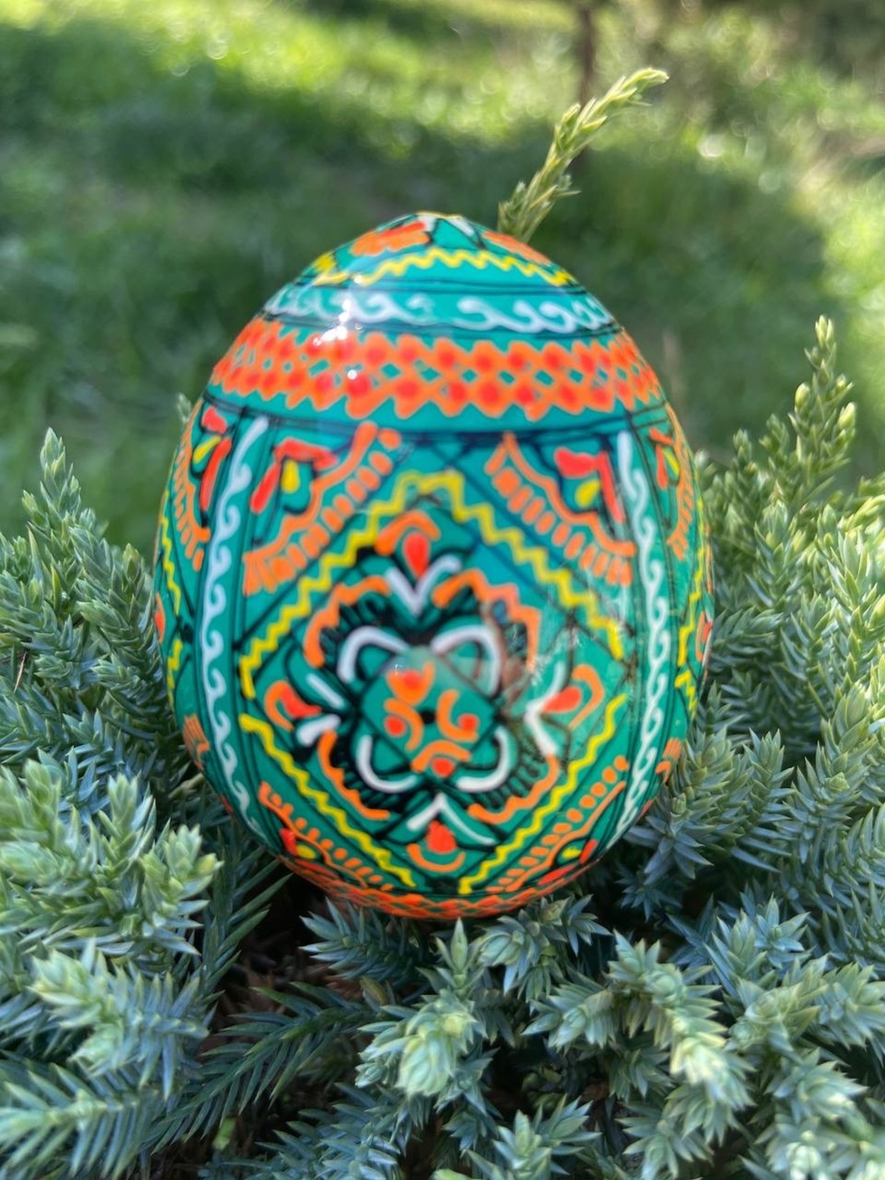 装飾用プィサンカ（イースターエッグ）with stand　コロミヤ博物館モデル - 2