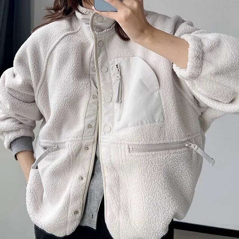 plush fur jacket W00107