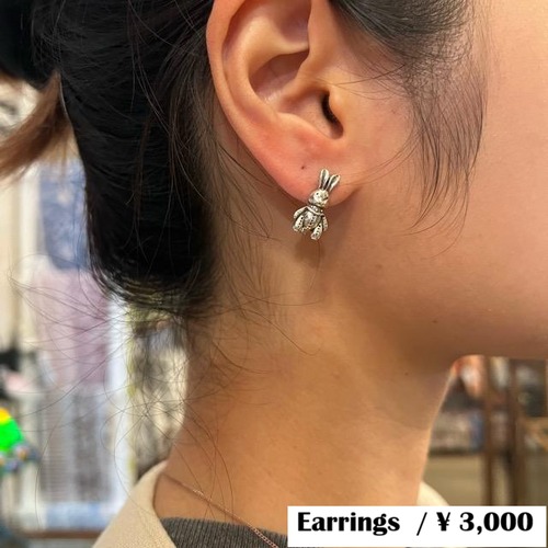 TOPANGA Jewelry　Silver rabbit earrings　　シルバーラビットピアス　　うさぎ　ギフト　プレゼント　ジュエリー　ピアス
