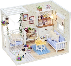 【在庫のみ】Fun2U DIY ドール ハウス 手作り キット セット 子猫物語 初心者
