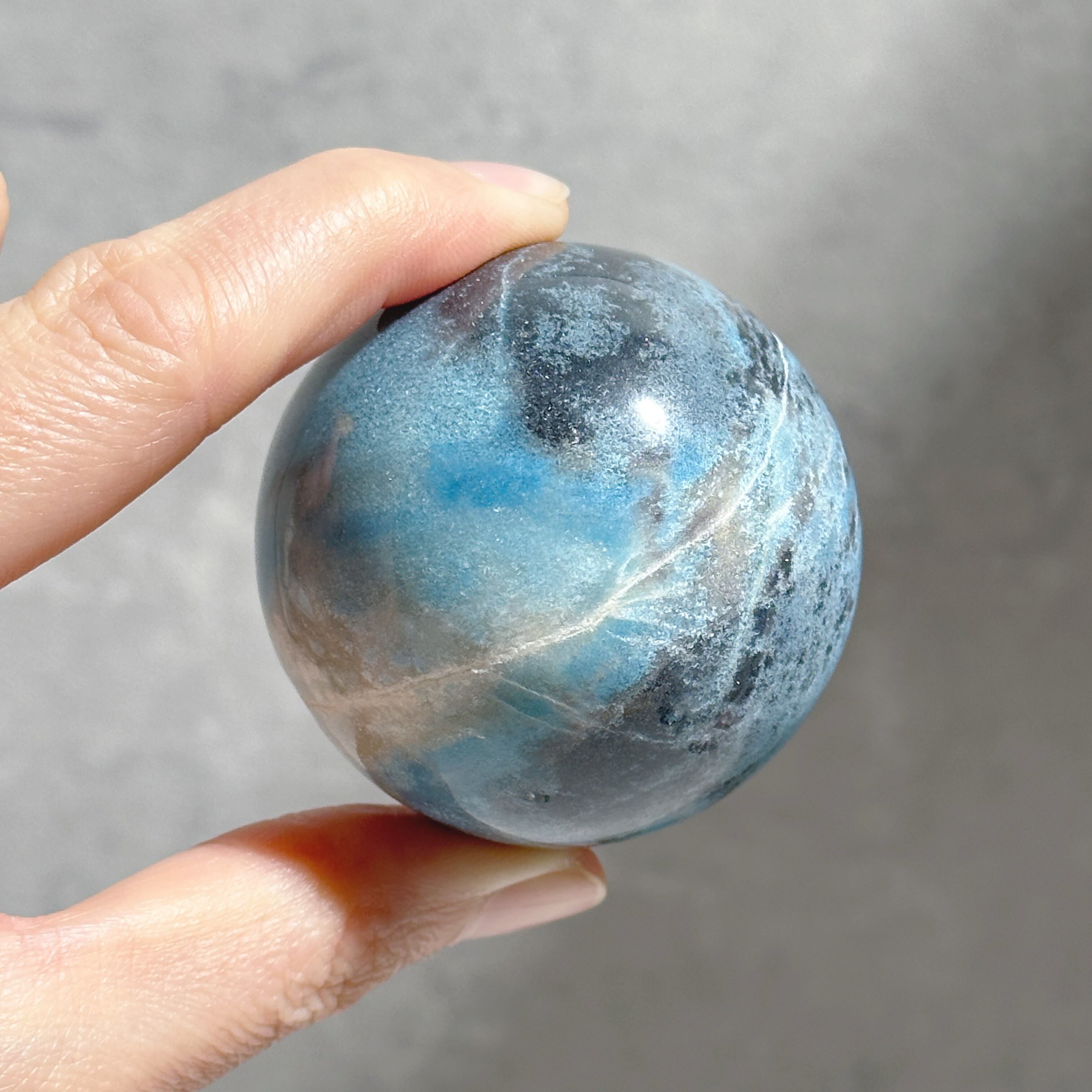 トロレアイト スフィア トロレアイトインクォーツ トロレアイトインクォーツ（トロール石）スフィア（丸玉）06