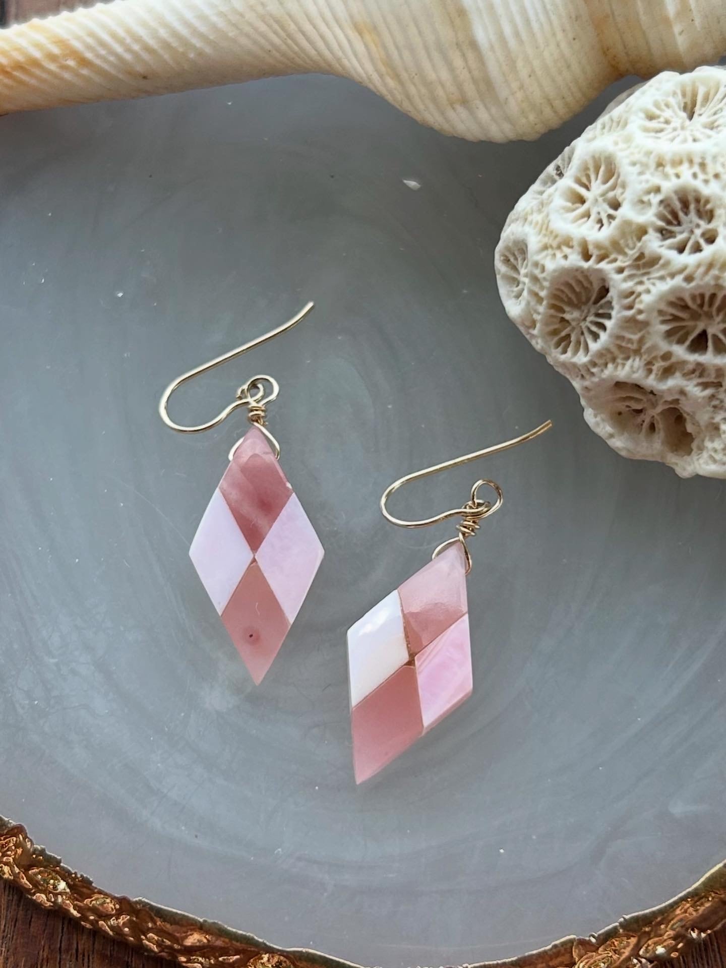 ターコイズ カービング 三日月 ピアス | LISA Bijoux