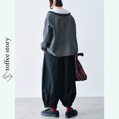 個性派の新定番：コクーンシルエットパンツ i0456