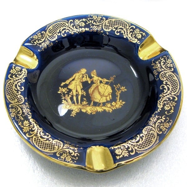 LIMOGES CASTEL (リモージュ) 大皿 と 花瓶 セット