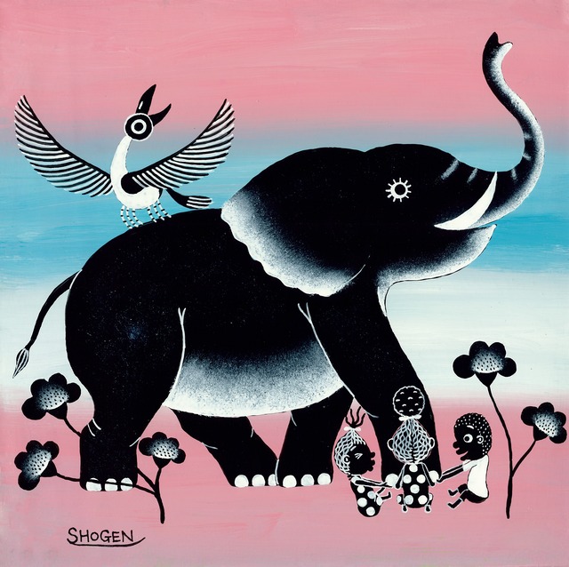 「持ちあがるかな？」キャンバス地レプリカ　正方形（S6サイズ）