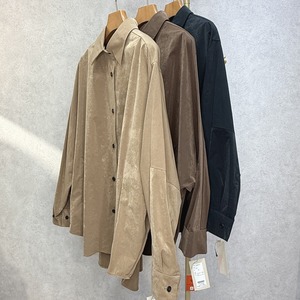 【cafune;】SUEDE TAFFTA SHIRT JACKET