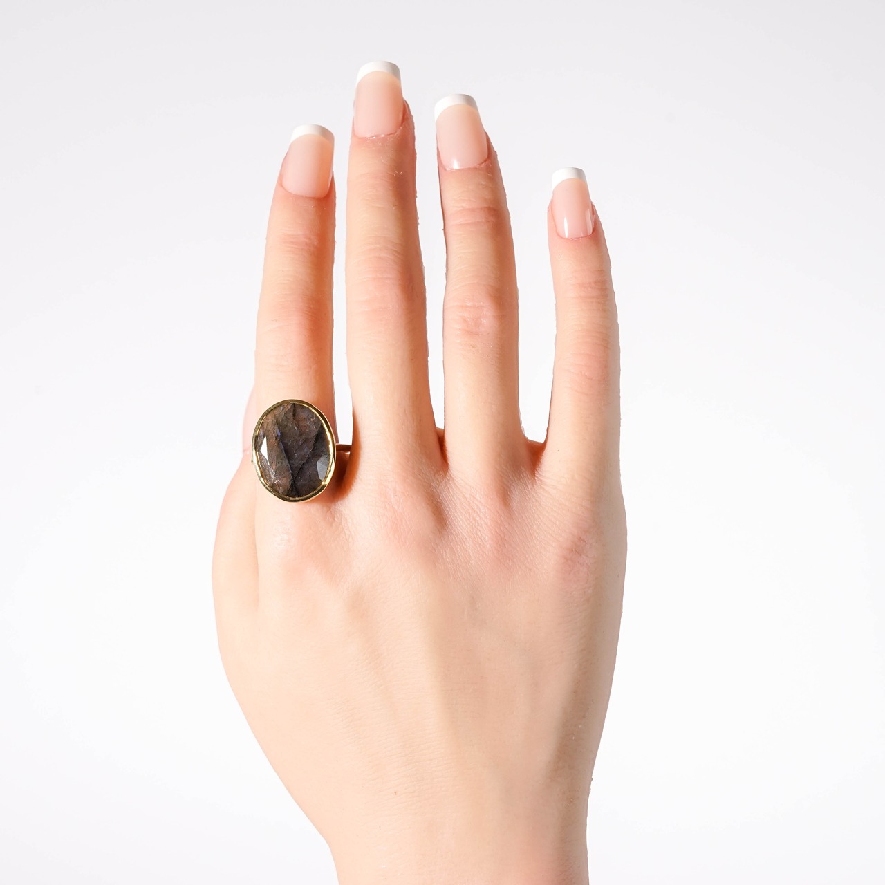 【17号】ラブラドライト リング（グラン）