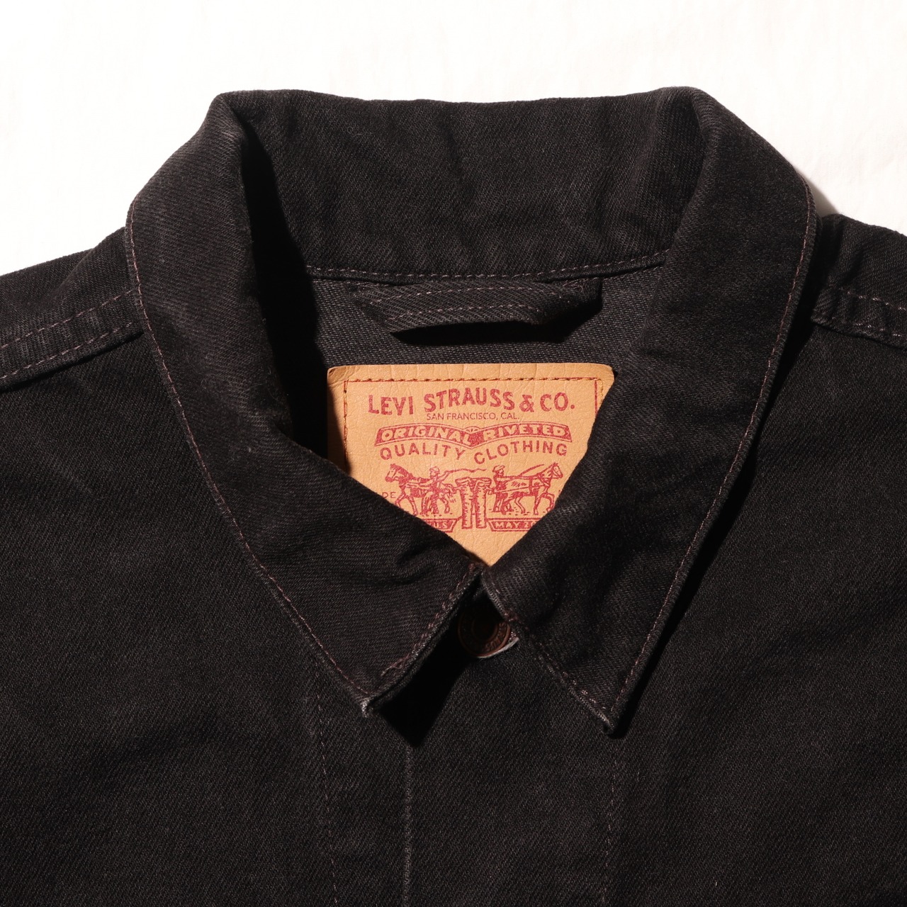 極美品 L 70507 USA 96年 Levi’s サルファーブラック デニムジャケット リーバイス