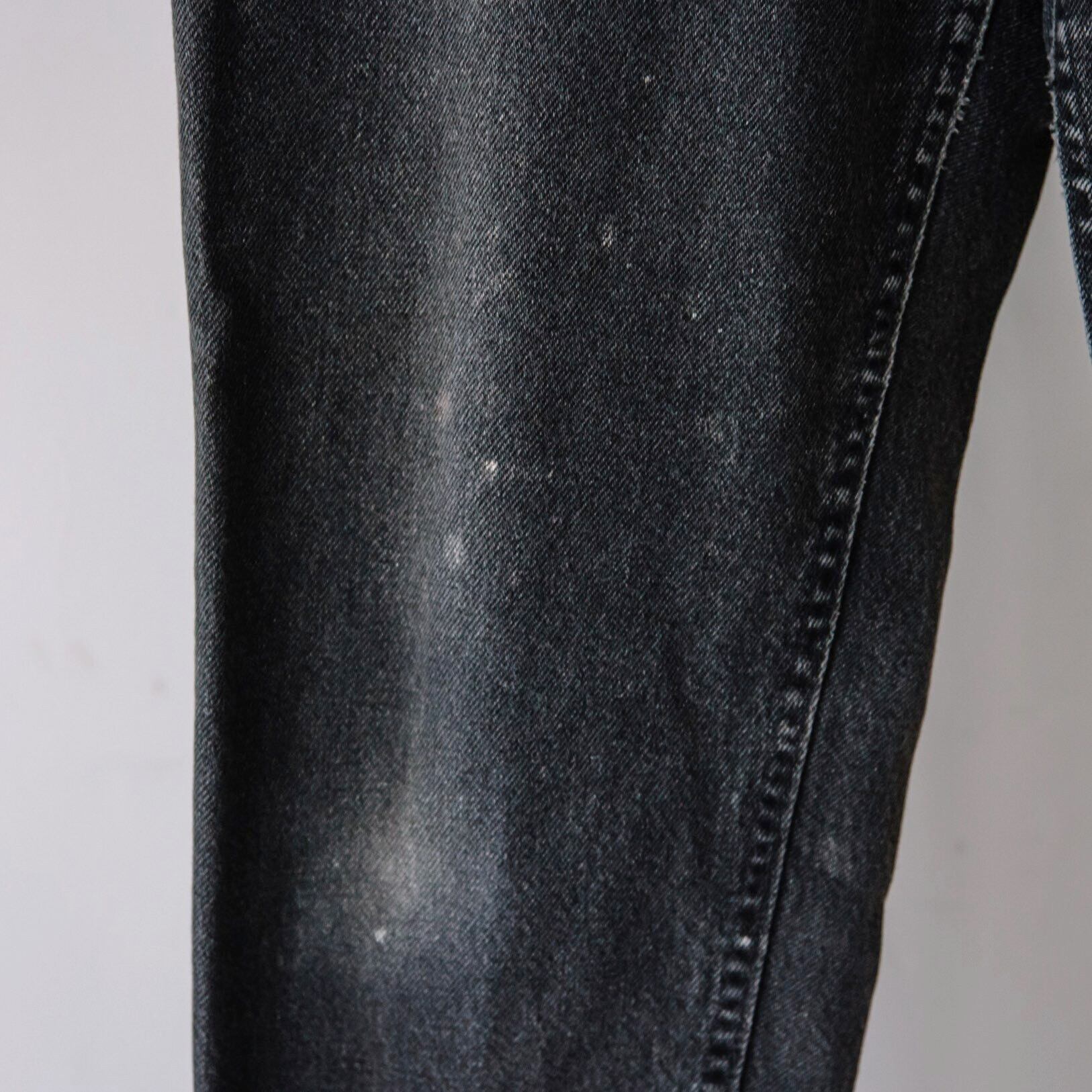 Lee ブラックテーパードデニム W30 L28 made in USA【1009A63 Lee ブラックテーパードデニム W30 L28 made in USA【1009A63