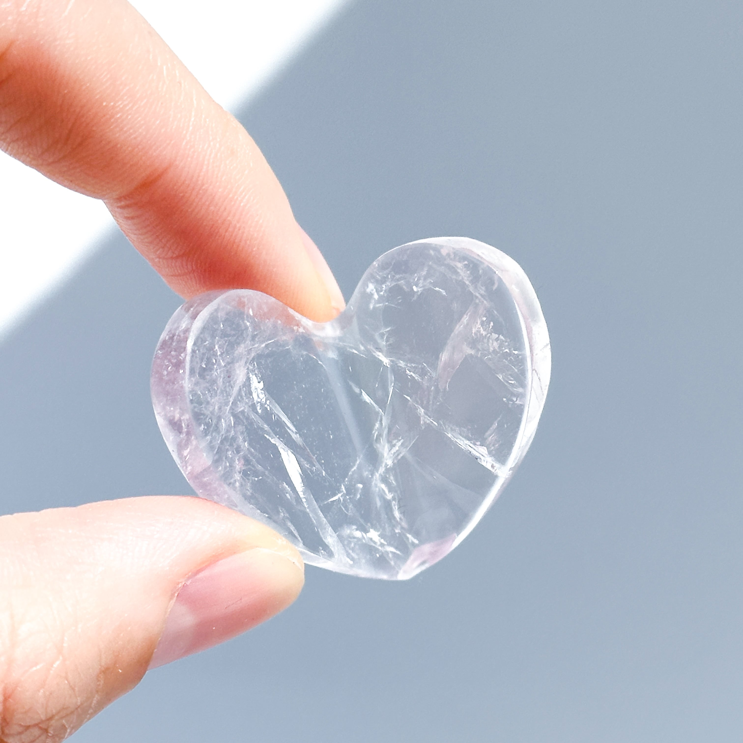 アメジスト 3Dハート 04♡Amethyst heart ♡天然石・鉱物・パワーストーン・インテリア