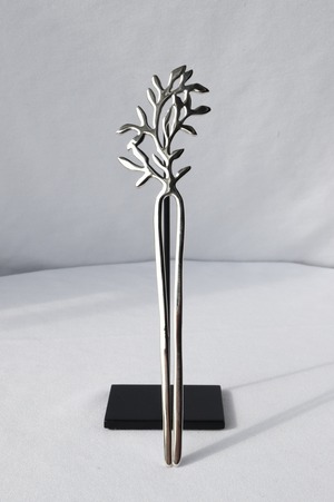 お客様専用 : Hair Ornament (kanzashi) Laurel -簪(かんざし)月桂樹 シルバー