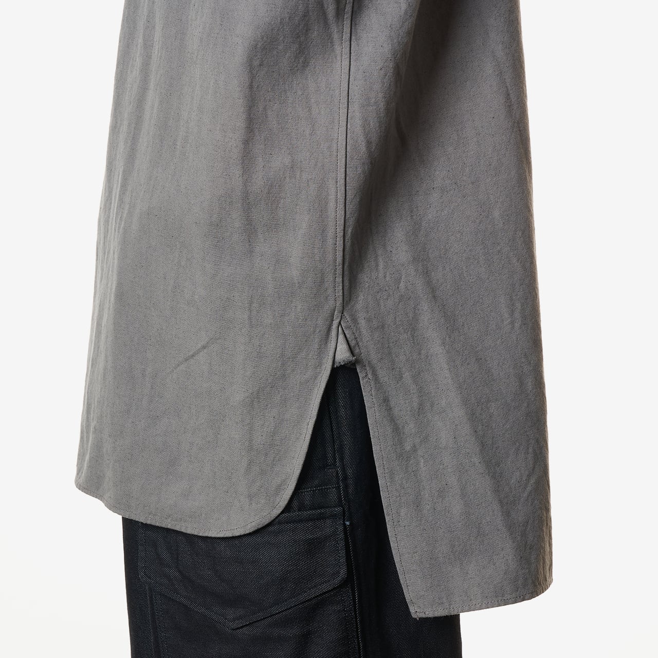 【美品】sus-sous sleeping shirts リネン100% 9 sleeping shirts (gray) | SUS-SOUS