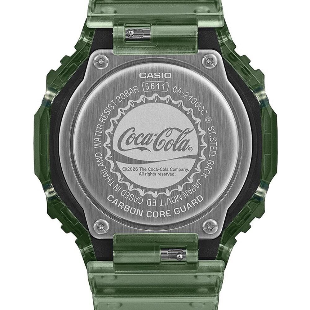 先行予約】CASIO G-SHOCK／Coca-Cola® GA-2100CC-3AJR グリーン