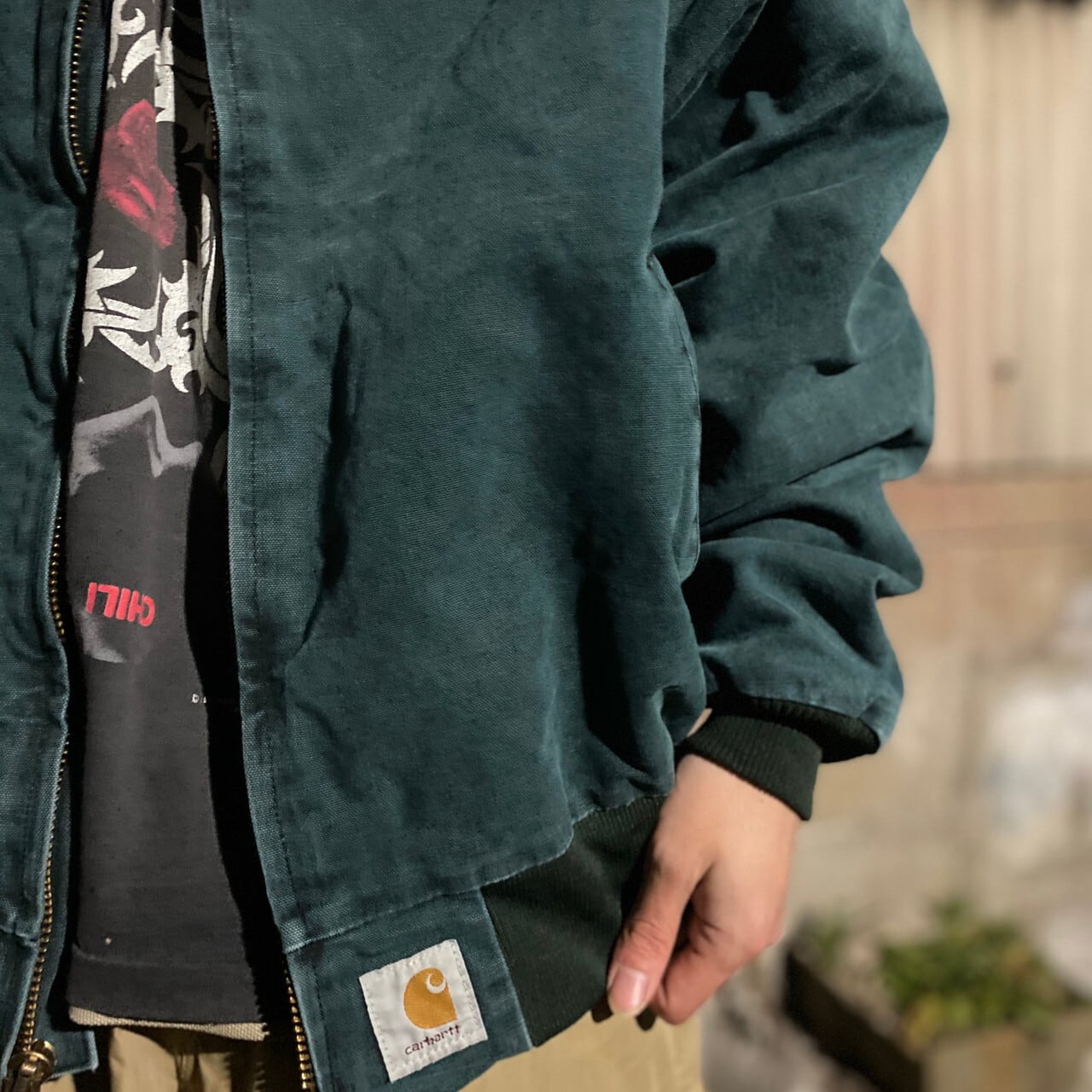 80年代 ビンテージ USA製 Carhartt カーハート サンタフェジャケット メンスXL 古着 ダック地 ワークジャケット 80s ヴィンテージ  キルティングライナー グリーン 緑色【ワークジャケット】 | cave 古着屋【公式】古着通販サイト powered by BASE