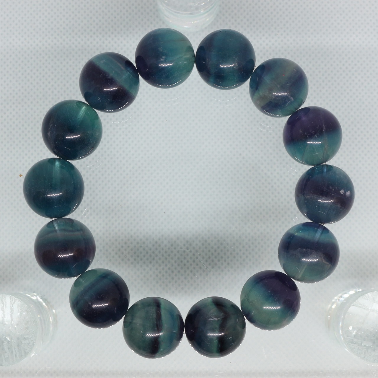 フローライト　一連　ブレスレット　16mm　0118002876・画像6