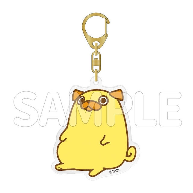 「おじさんはカワイイものがお好き。」パグ太郎 アクリルキーホルダー（おすわり）