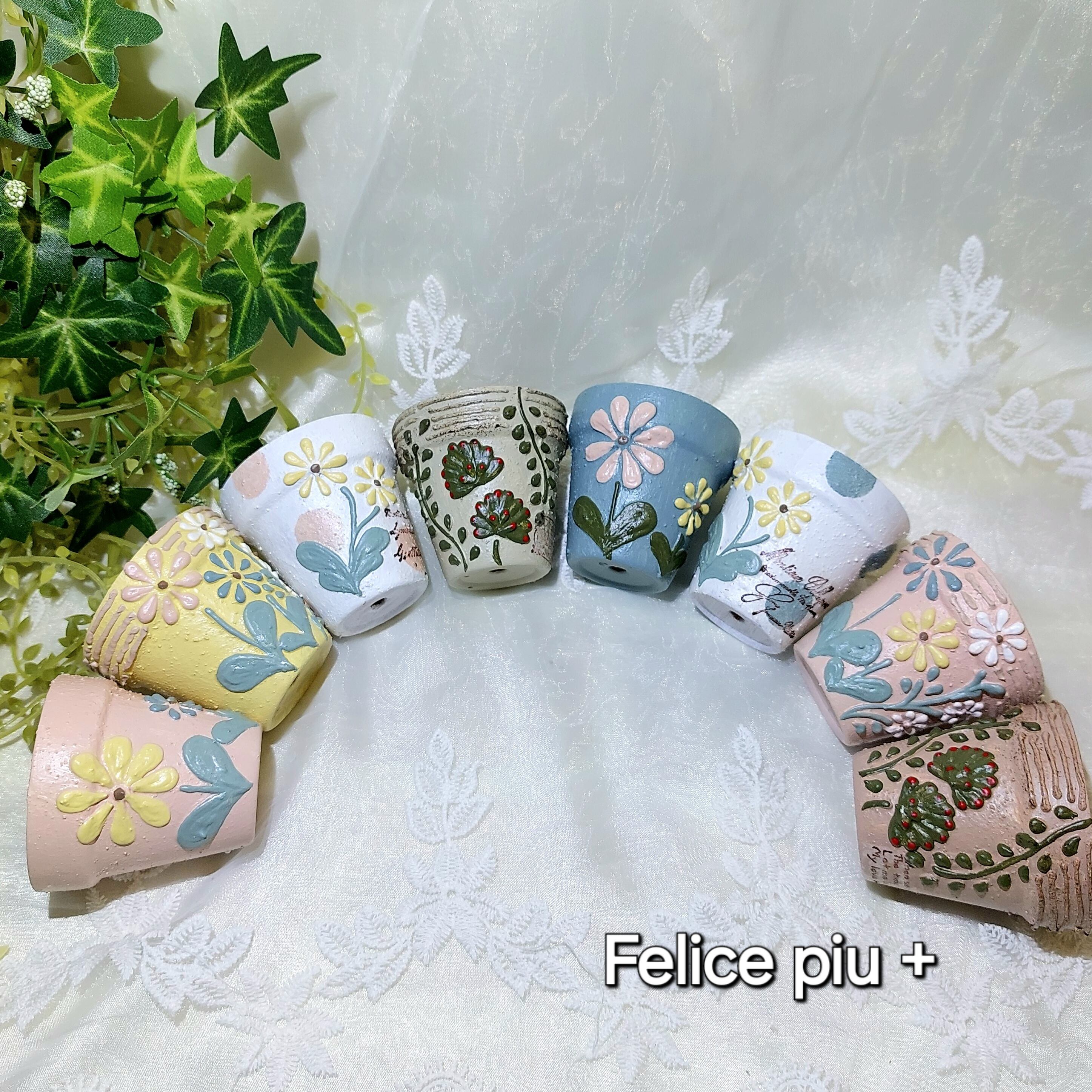 ★Yume★様ご参考商品　アンティーク中鉢2つセット✧ぽってり可愛い✧大きめ向付 植木鉢-aimaimoko-(L) | うつわどころ くるみ