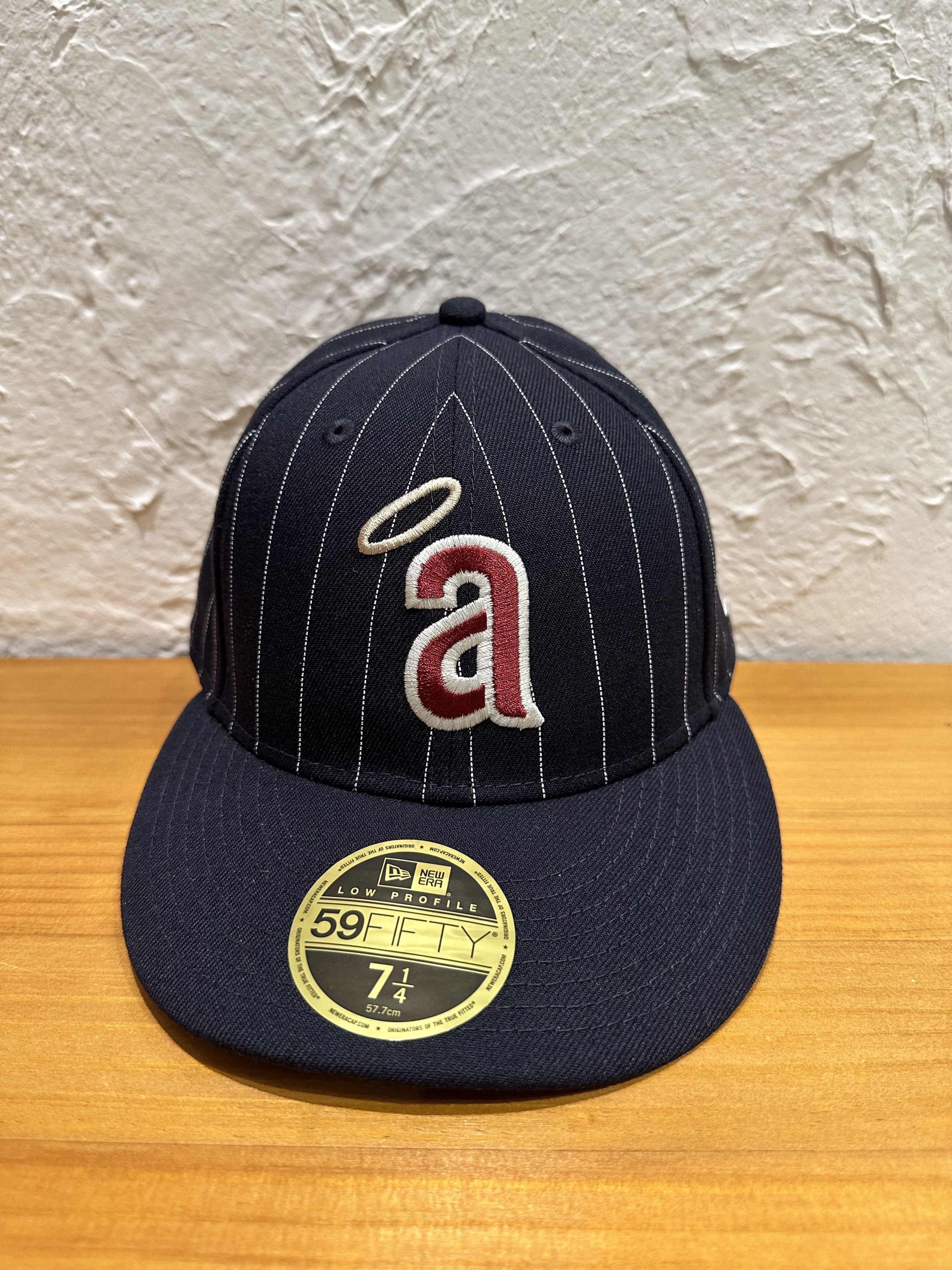 NEW ERA (ニューエラ) - Low Profile 59FIFTY PINSTRIPE COOPERSTOWN LAA (5950 ピンストライプクーパーズタウン ロサンゼルス・エンゼルス)