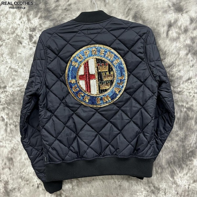 Supreme/シュプリーム【16SS】Sequin Patch Quilted Bomber Jacket  