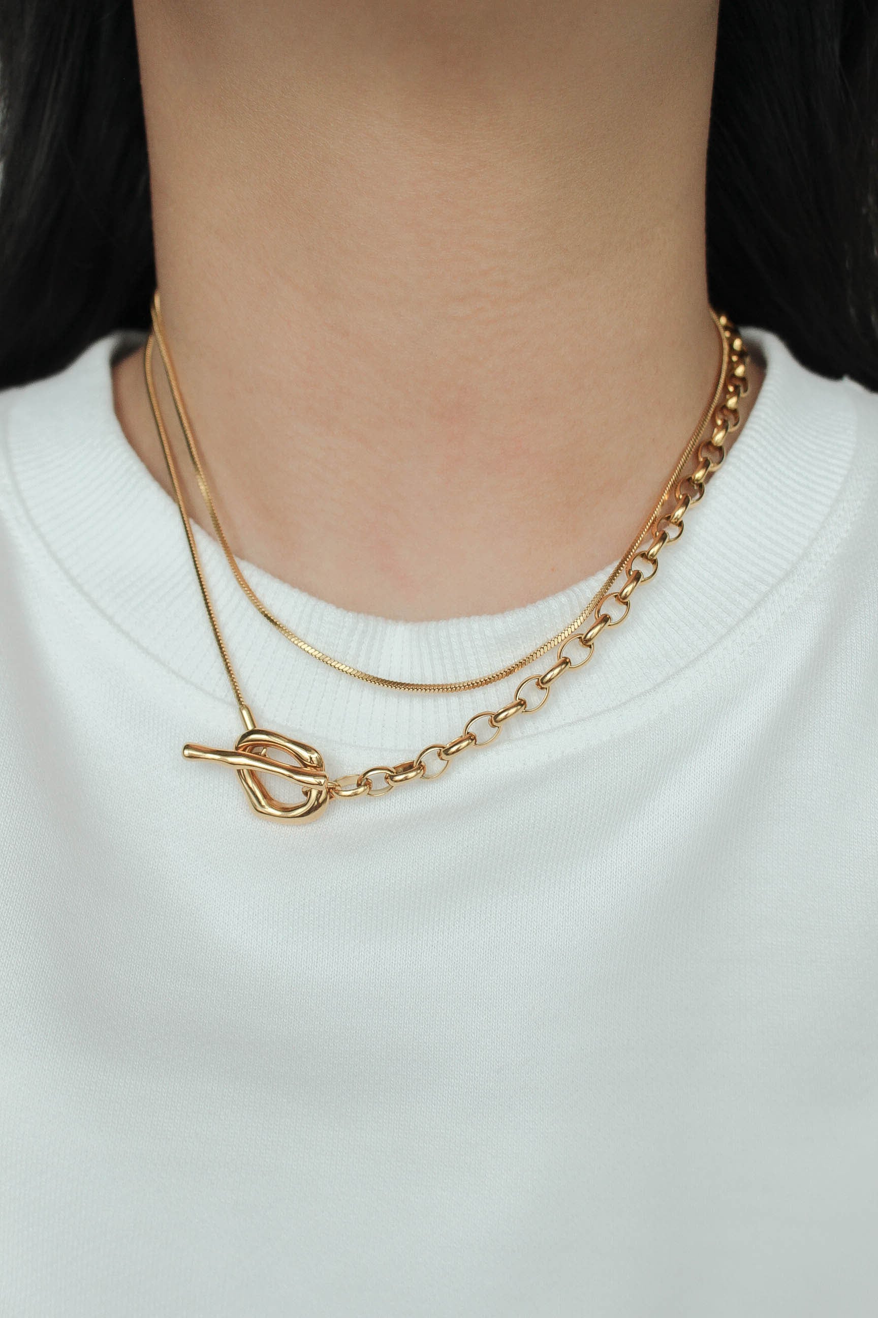 Long Mantle Necklace | 金属アレルギー対応のアクセサリー ebine