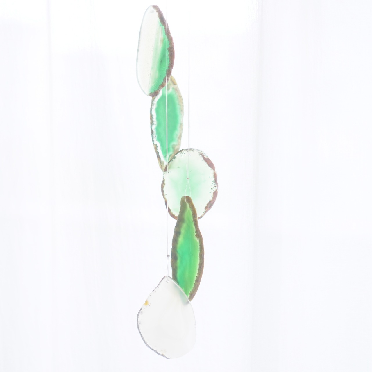 Healing Green 06 - アゲートヒーリングチャイム / Agate Sun Catcher Wind Chime 173
