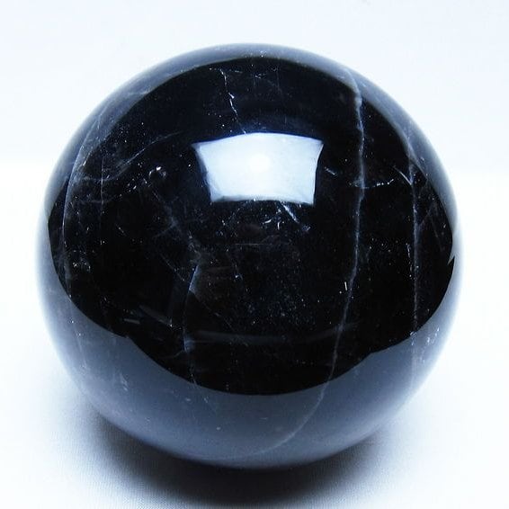 1.8Kg モリオン 黒水晶 丸玉 113mm スフィア 一点物 151-9432