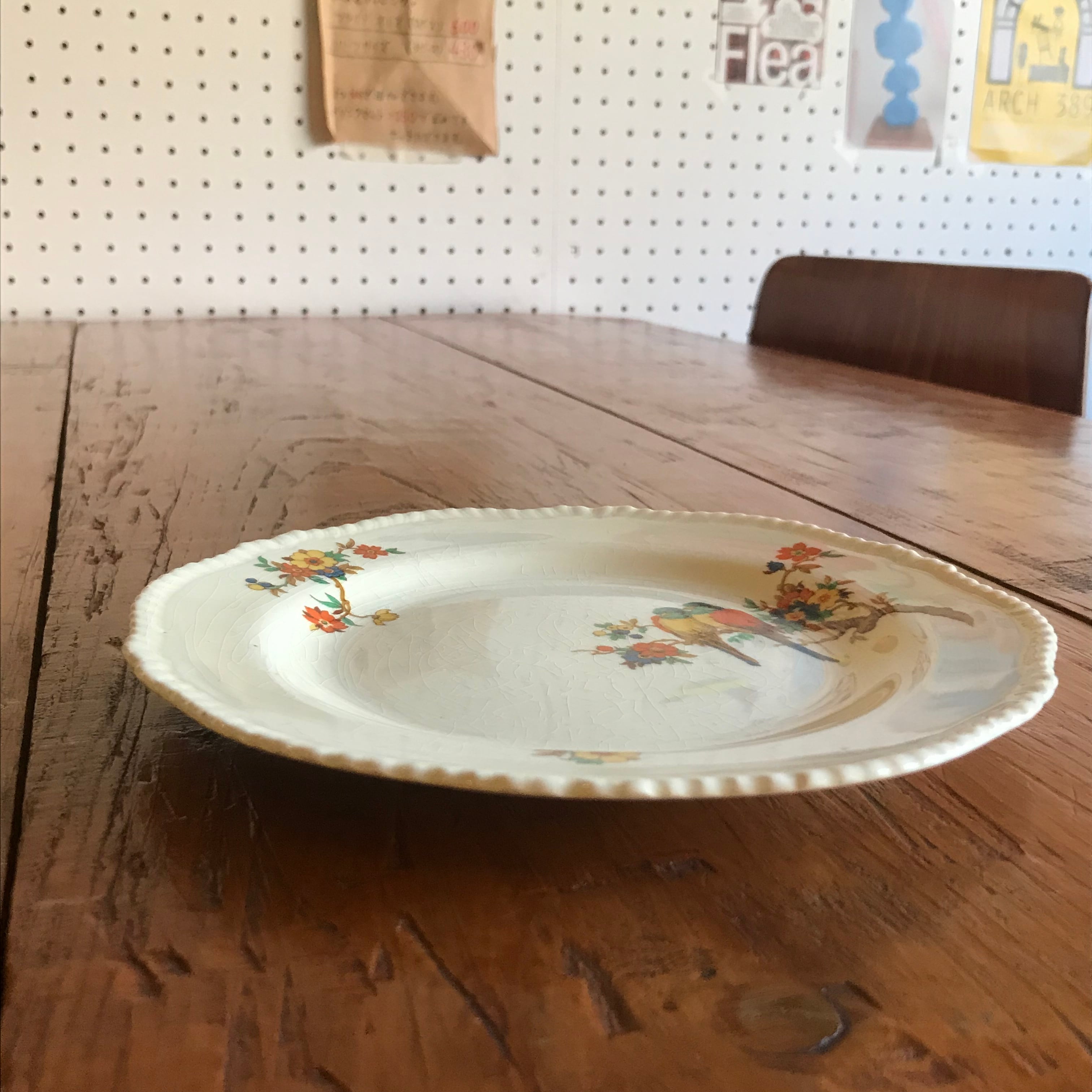 英国ビンテージケーキ皿17cm コベントガーデン購入実用可能