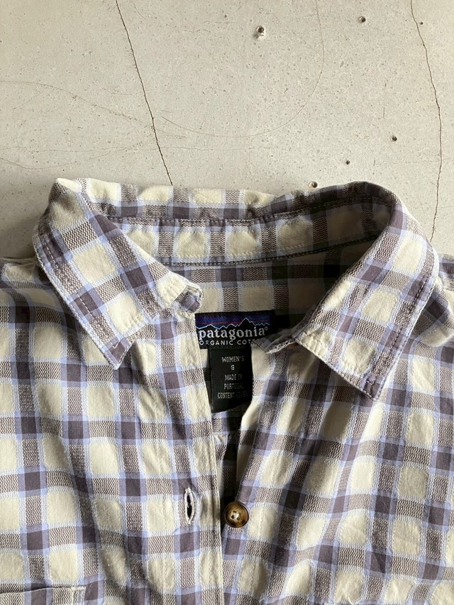 90's "Patagonia" PLAID COTTON SHIRT