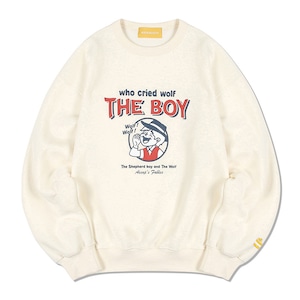 [MAINBOOTH] The Boy Sweatshirt(CREAM) 正規品 韓国 ブランド トレーナー