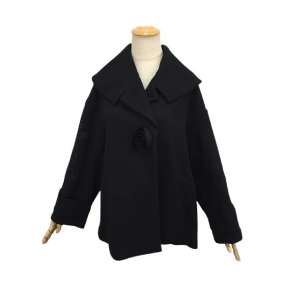 スーパービューティー ジャケット 袖レース 花モチーフ 2527017