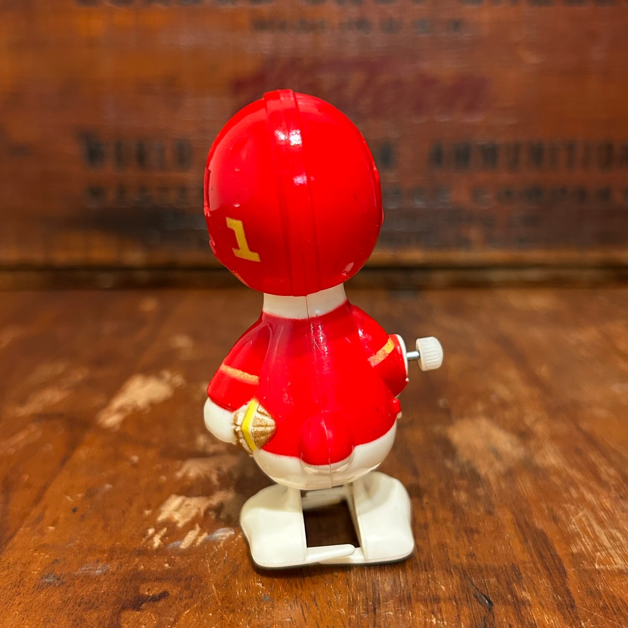 1970s AVIVA スヌーピー MINI WALKER ゼンマイ トイ snoopy アメフト ヴィンテージ