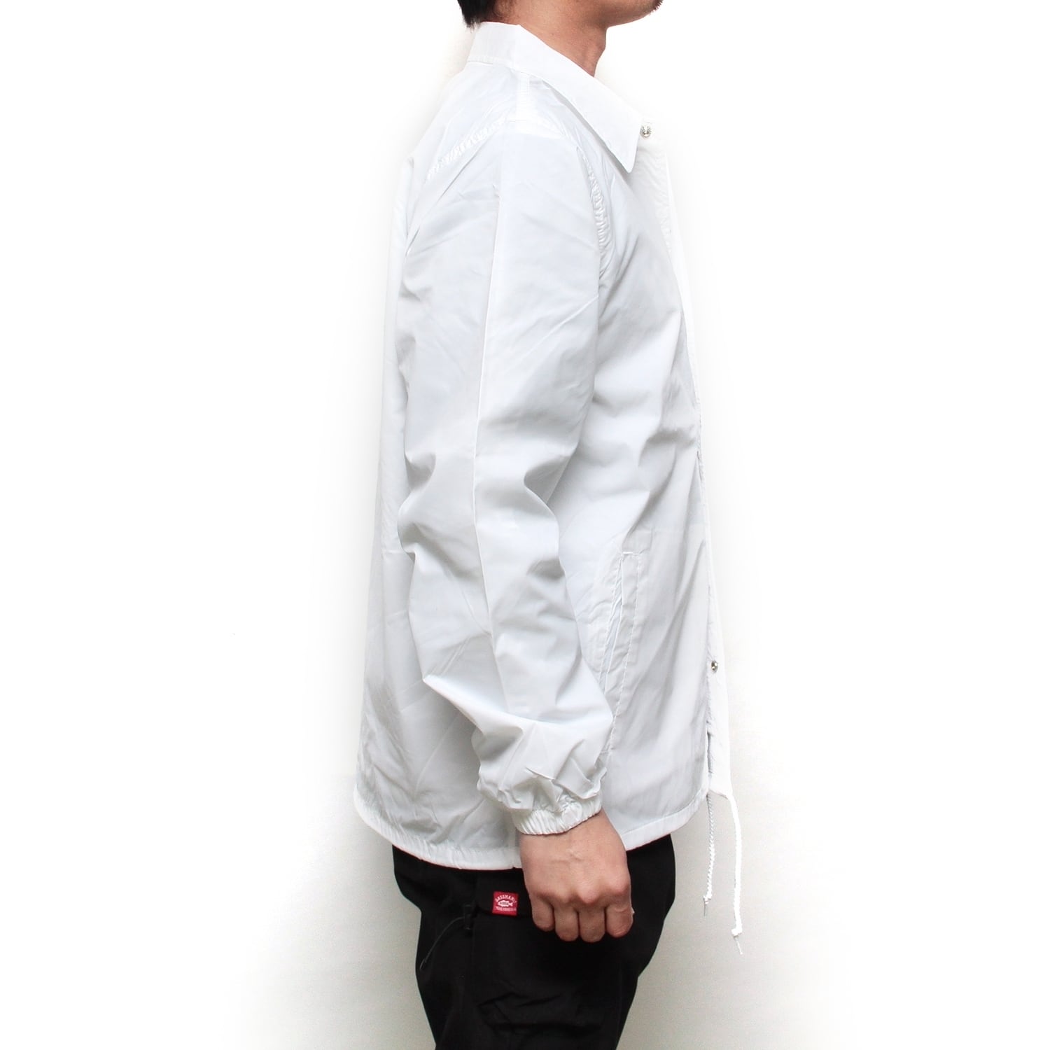 bassmania×グランダー武蔵】スケルトンデザインコーチジャケット [WHT