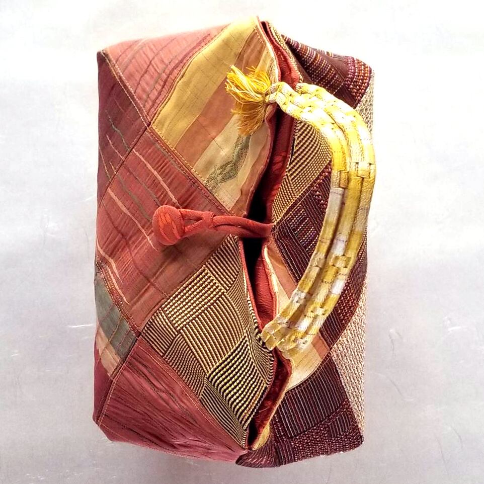 新品未使用品☆帯☆草木染☆手織☆博多織☆ 新品未仕立 夏物 博多帯 黒木織物 紗八寸名古屋帯 くすみ紫 五献上