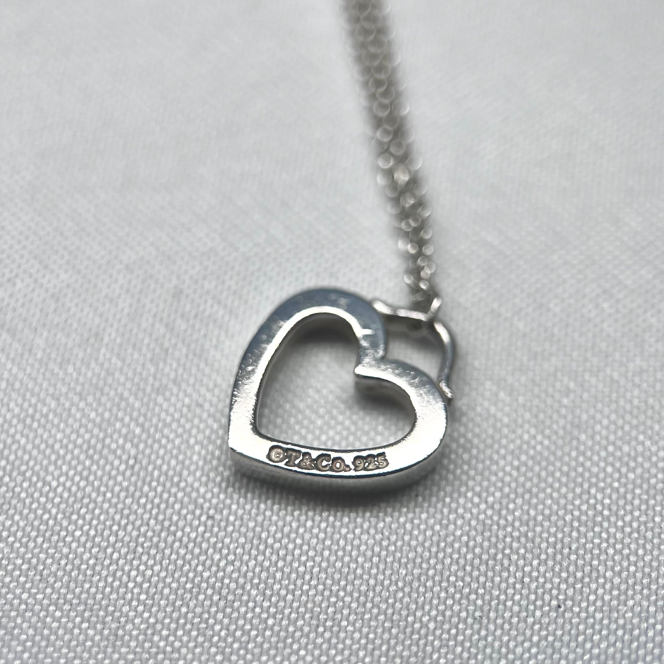 937.TIFFANY＆Co.ティファニーステンシルハートネックレス925