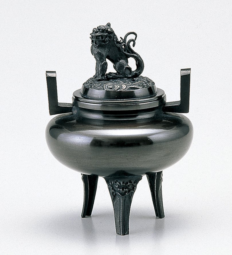 平丸獅子蓋香炉