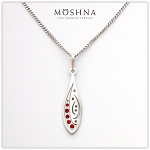 【MOSHNA：モシュナ】SILVER SET RED DROP