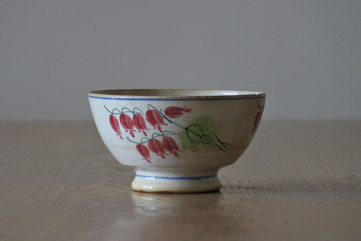 19th C. French Bowl, Creil et Montereau Labrador | antiquesoval