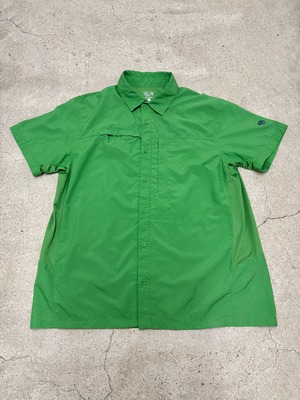MOUNTAIN HARD WEAR/CANYON S/S Shirt/L/キャニオンショートスリーブシャツ/半袖シャツ/ベンチレーション/グリ－ン/マウンテンハードウェア