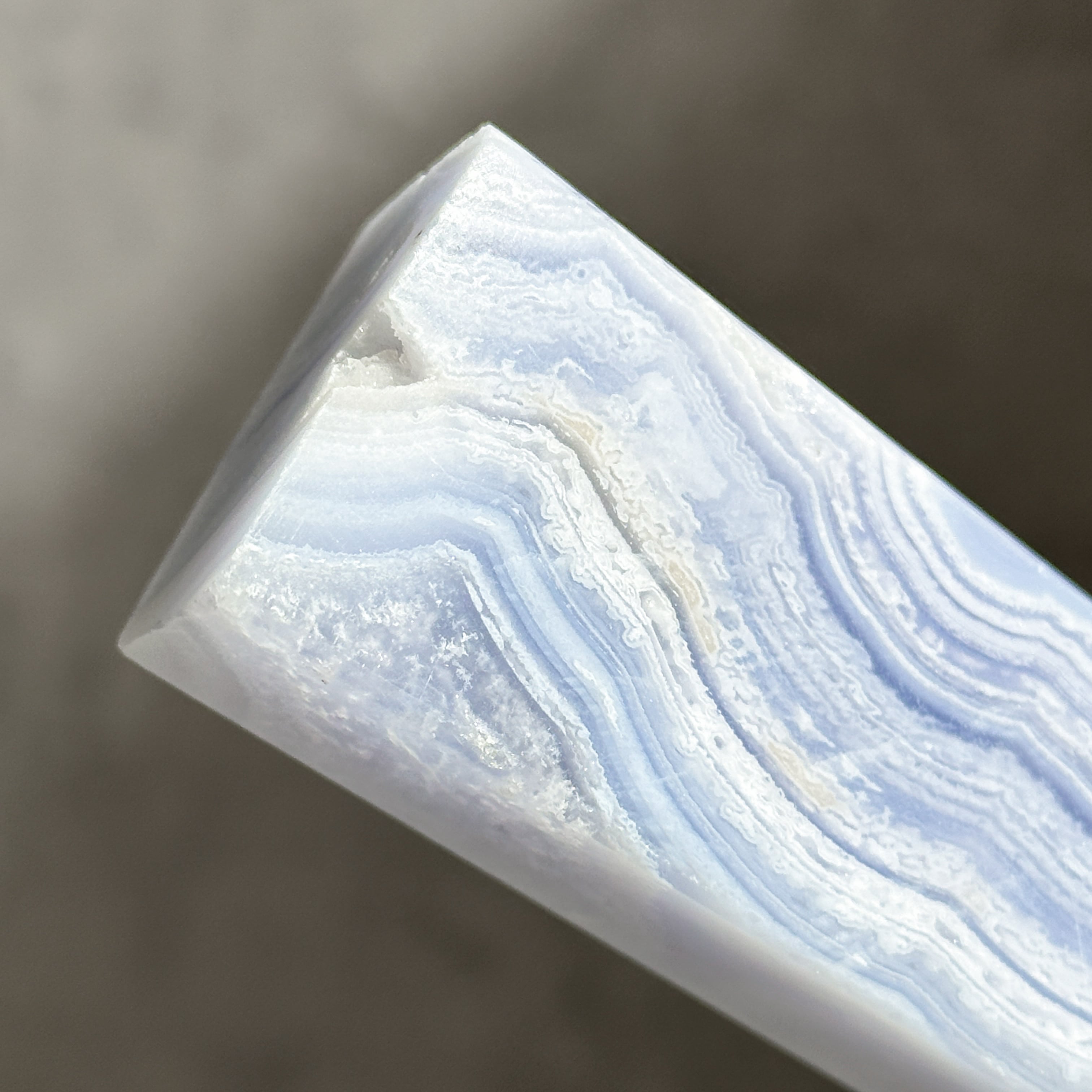 ブルーレースアゲート タワー03◇ Blue Lace Agate ◇天然石・鉱物