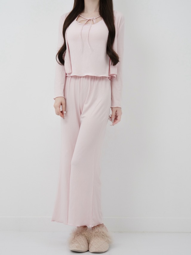 Lumignon original ♥ Lumi room ribbon wear 3set up【ピンク】