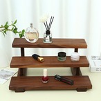 小物 収納 木製 ラック ３層 収納棚 化粧品収納 キッチン収納 香水 アクセサリー 玄関 おしゃれ 北欧