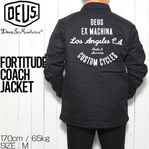 【送料無料】 Deus Ex Machina デウスエクスマキナ FORTITUDE COACH JACKET コーチジャケット キルティング DMW2061248L [FB]