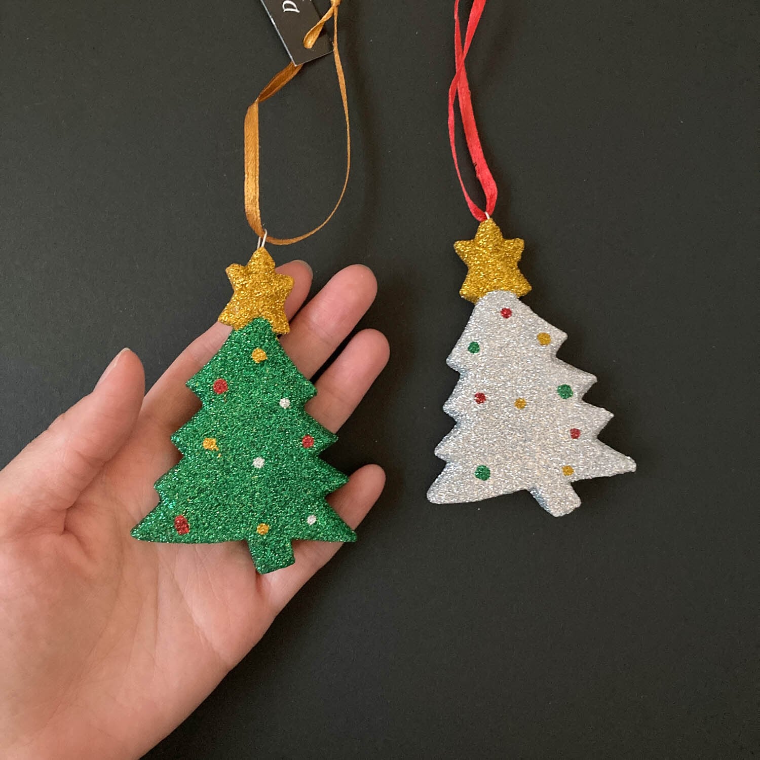 新色追加〉オーナメント ラメカラフルツリー | Dua-アクセサリーパーツ